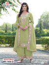 Ramsha R 1454 Crunchy Embroidery Top With Bottom Dupatta Exporters In India